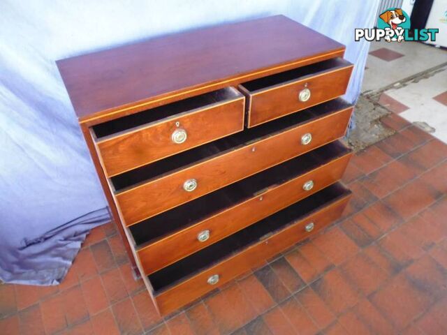 Chest of Drawers, Georgian 5 Drawer, C 1820, 366674