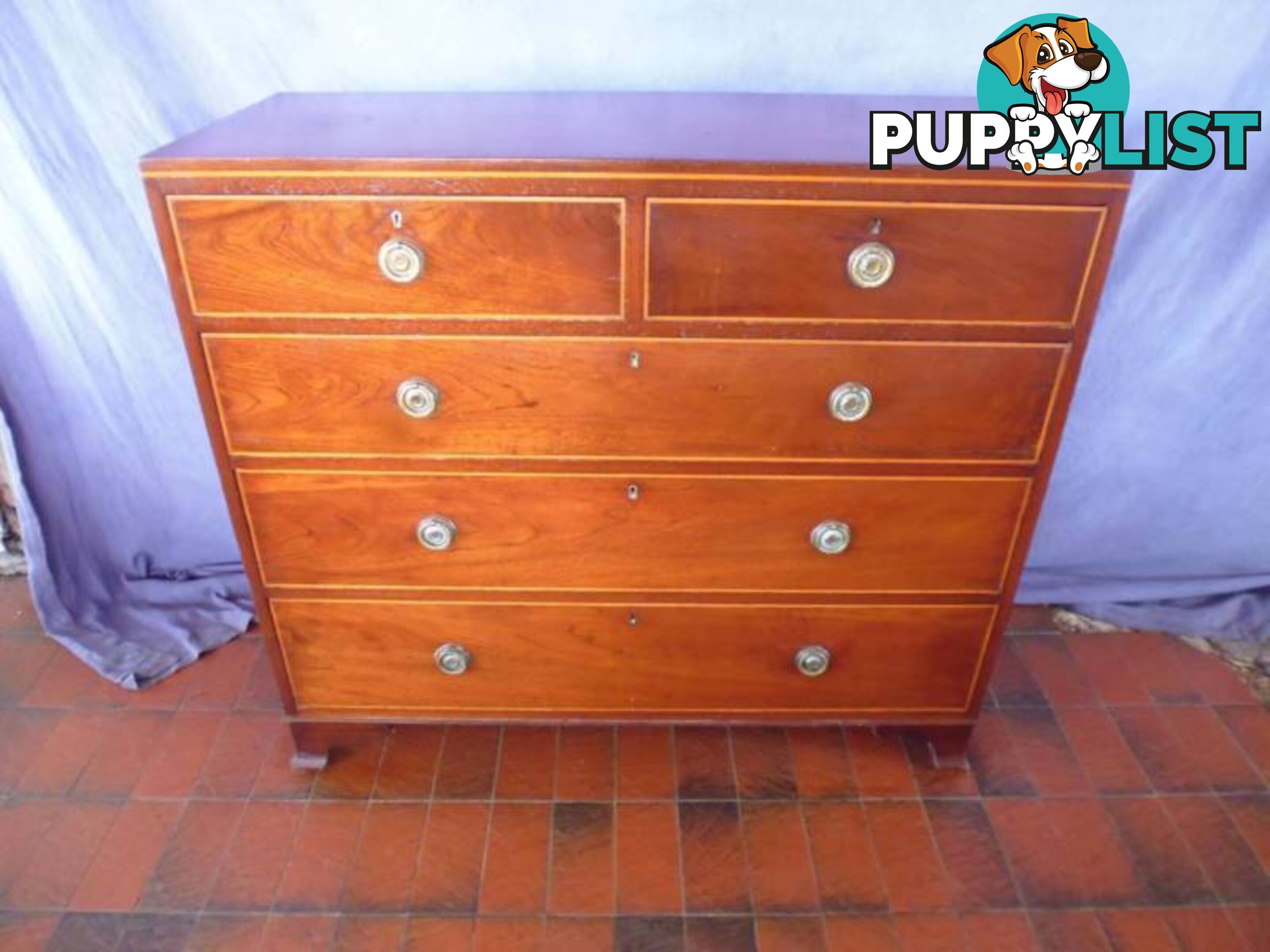 Chest of Drawers, Georgian 5 Drawer, C 1820, 366674