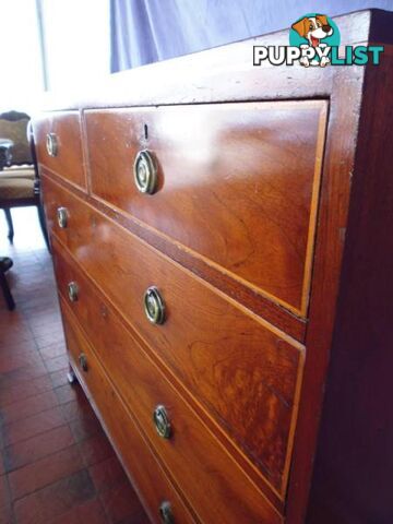 Chest of Drawers, Georgian 5 Drawer, C 1820, 366674