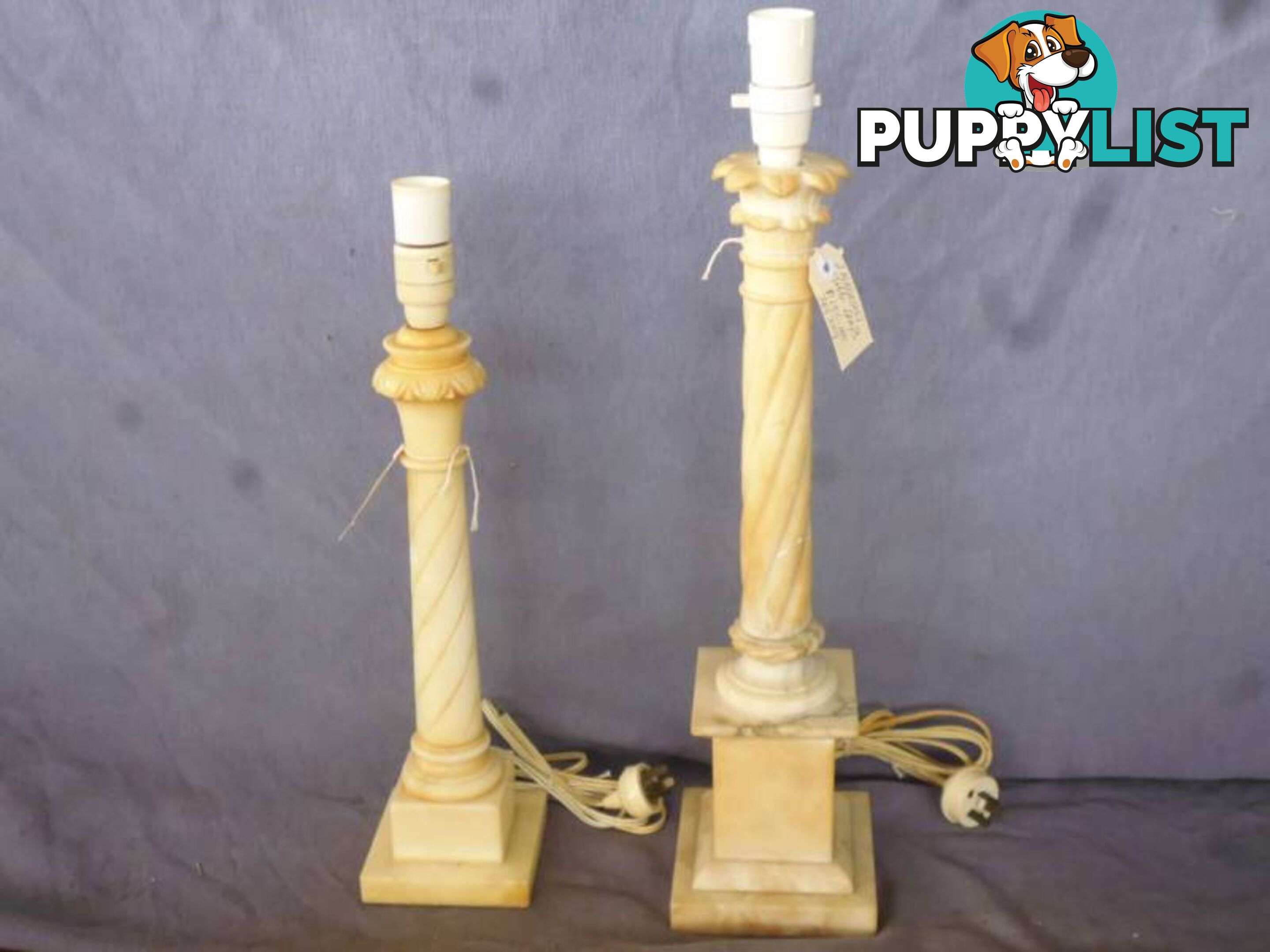 Lamp Bases 2 Alabaster - 369309