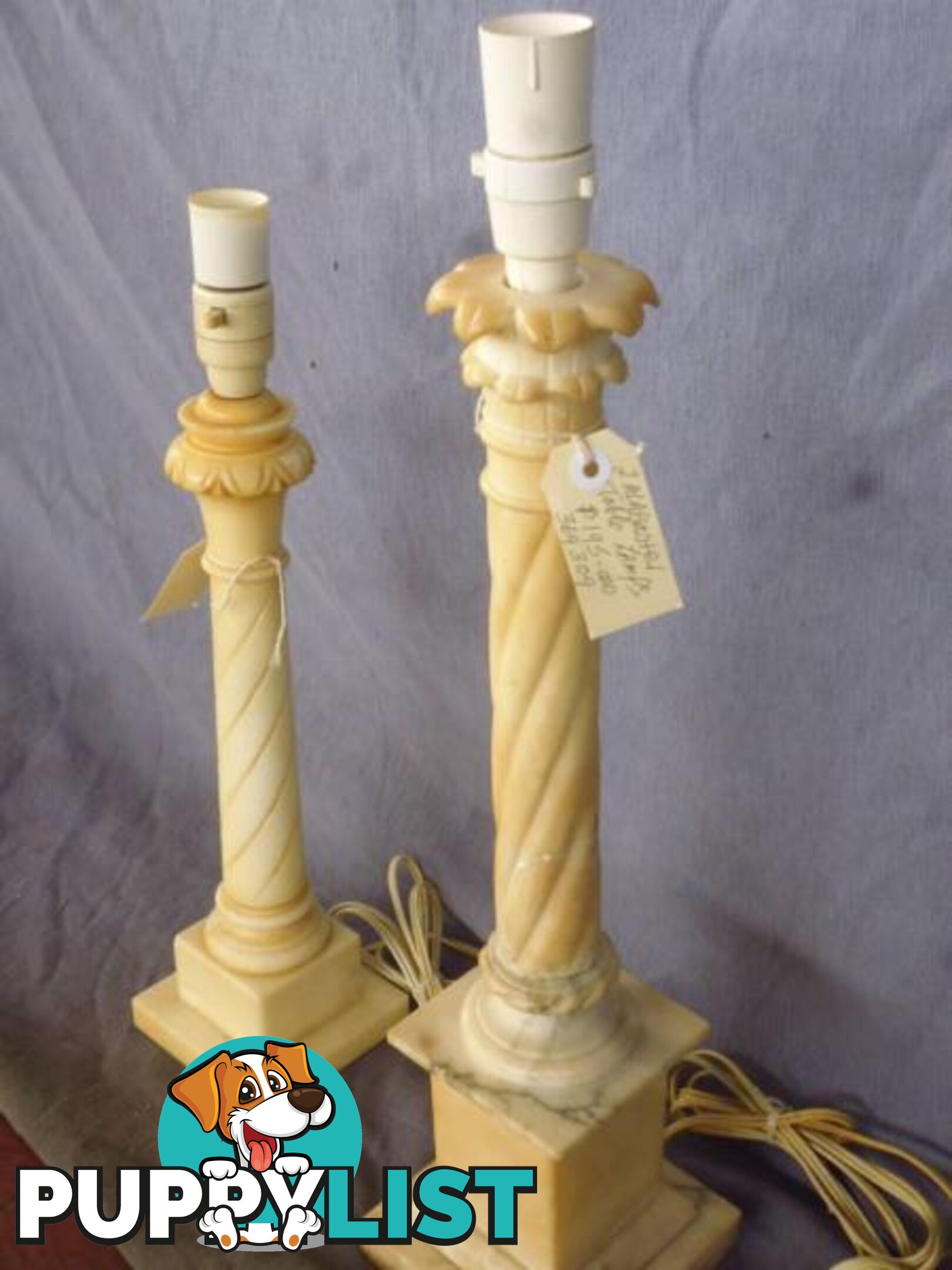 Lamp Bases 2 Alabaster - 369309