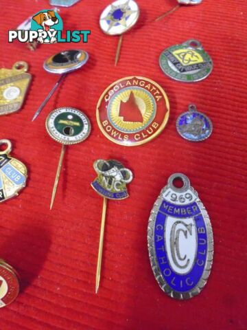 Bowling Club Pins and Emblems, 25