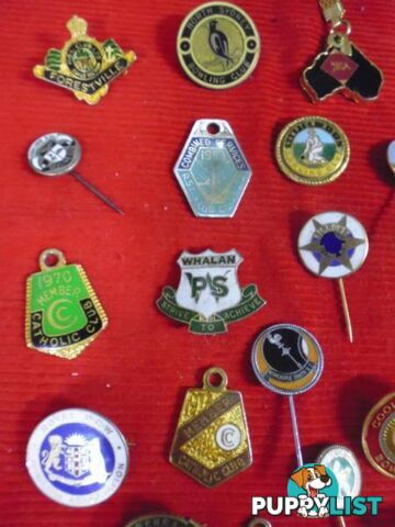 Bowling Club Pins and Emblems, 25