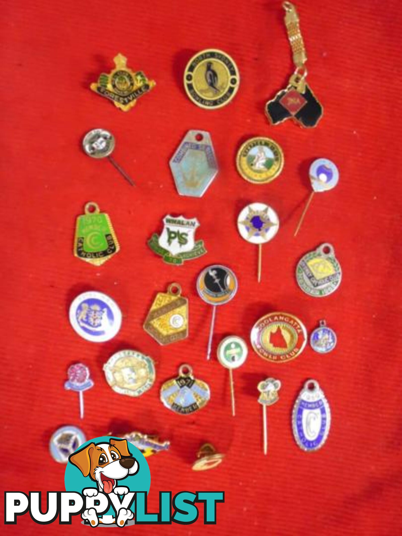 Bowling Club Pins and Emblems, 25