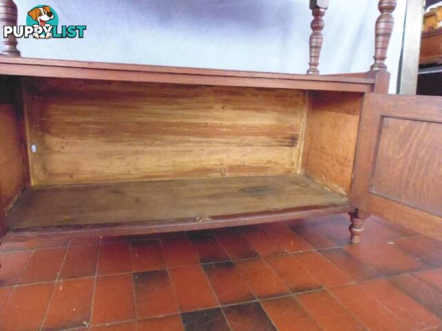 Victorian English Oak Dumb Waiter, 369986