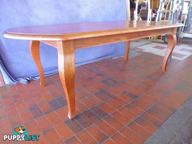 Dining table, Oval, Sabre Legs, Drawer in the side 364644