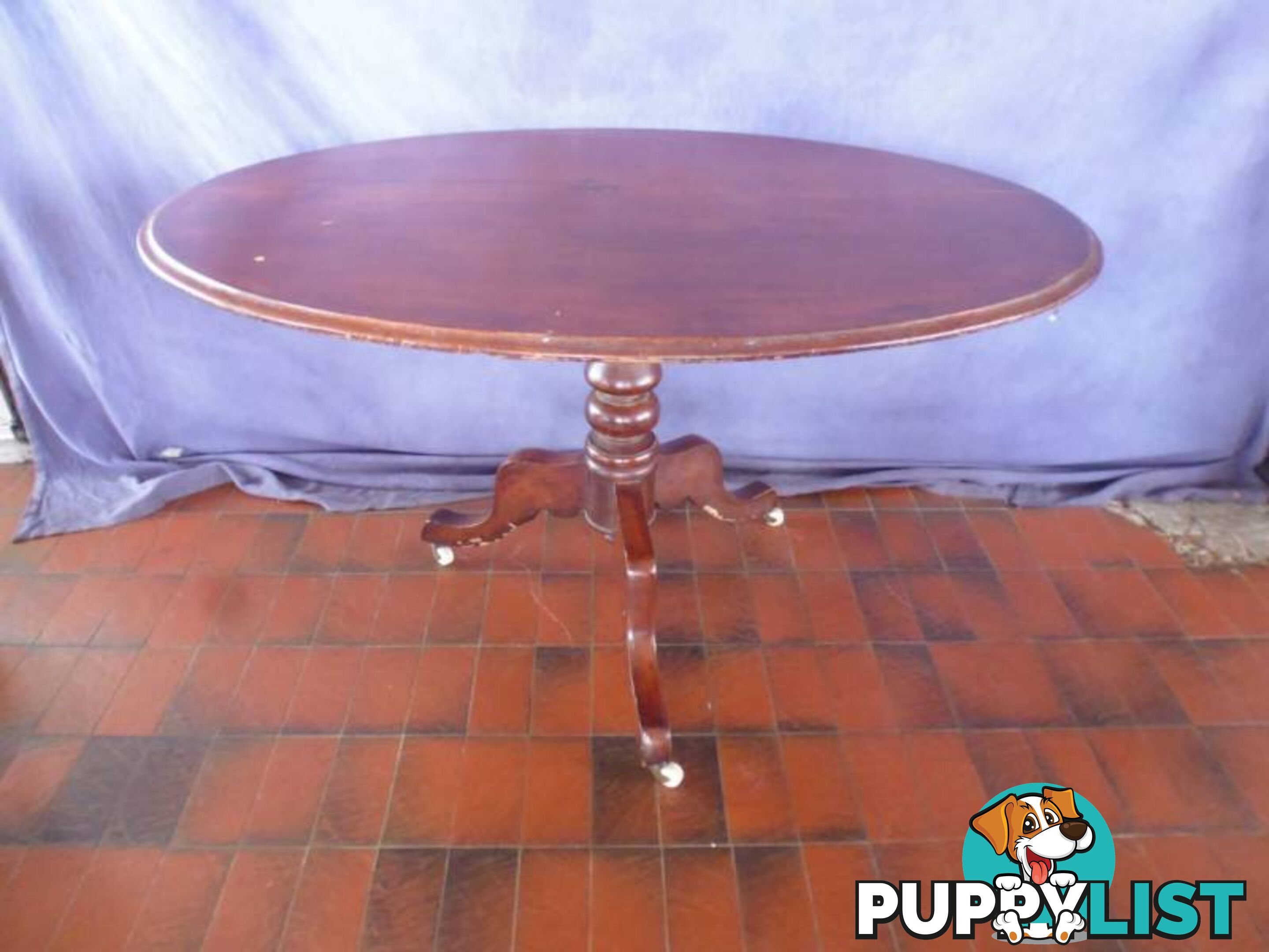 Victorian Table, Oval, Pedestal, 365752