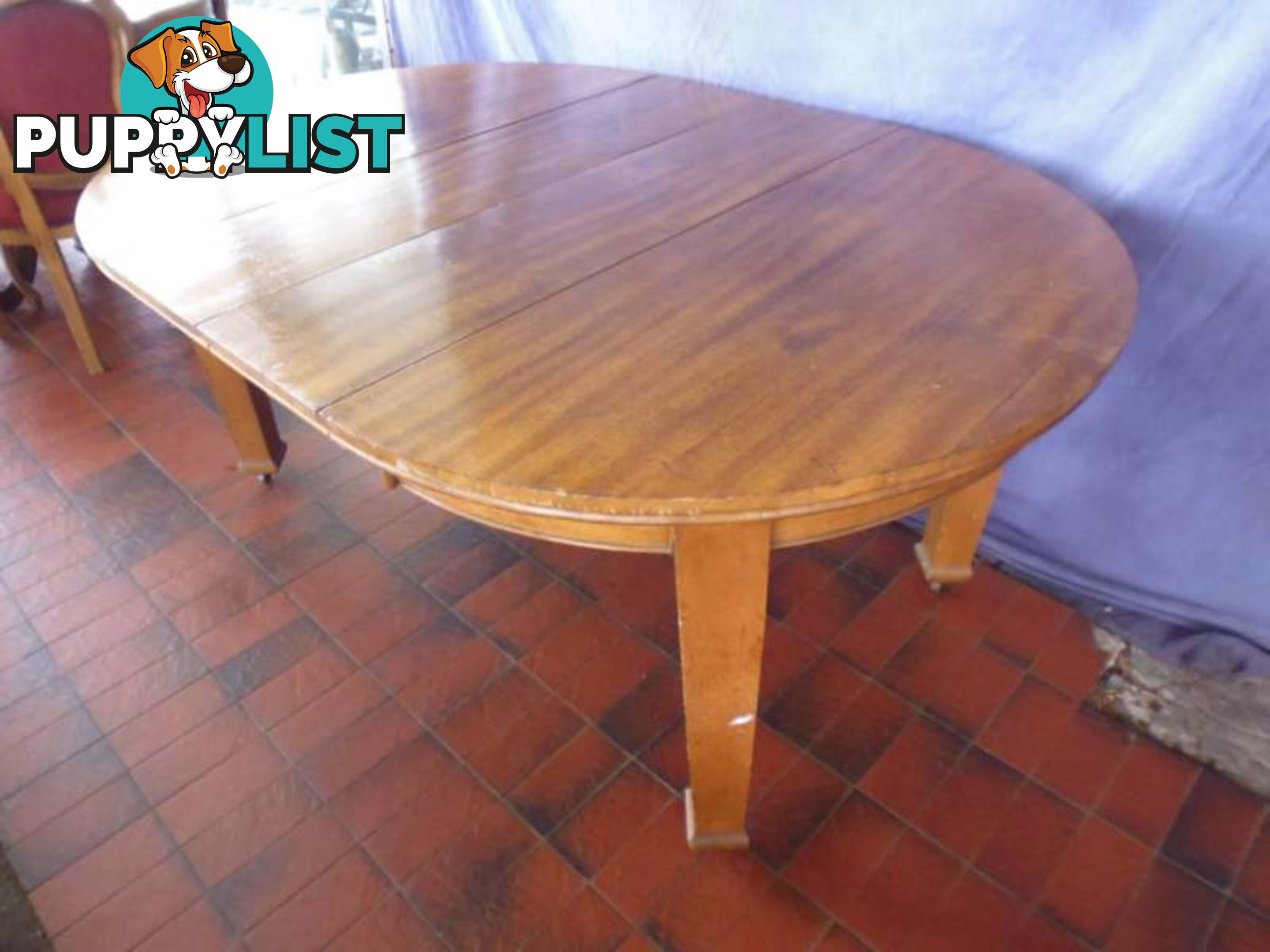 Table with 2 Extensions, Round, 362686