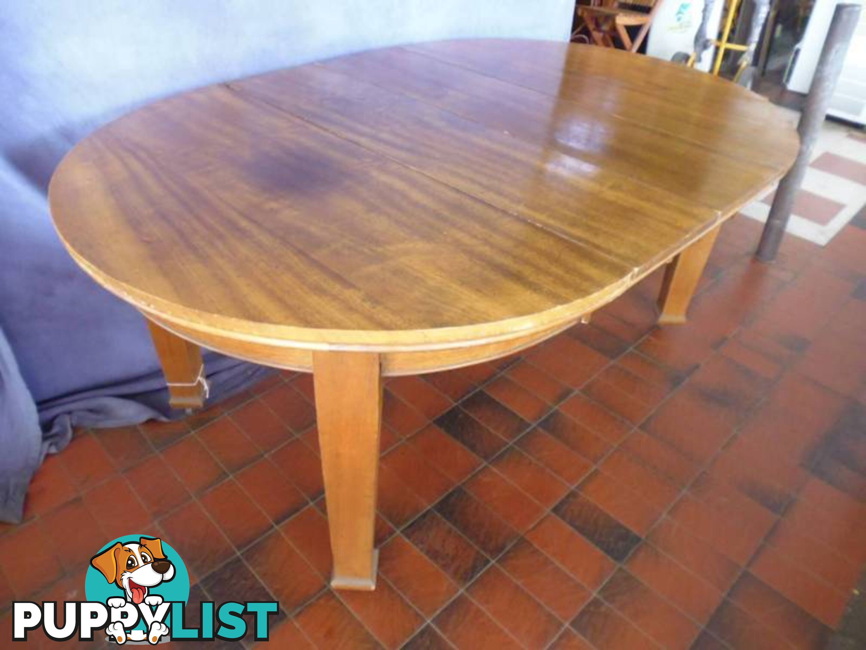 Table with 2 Extensions, Round, 362686