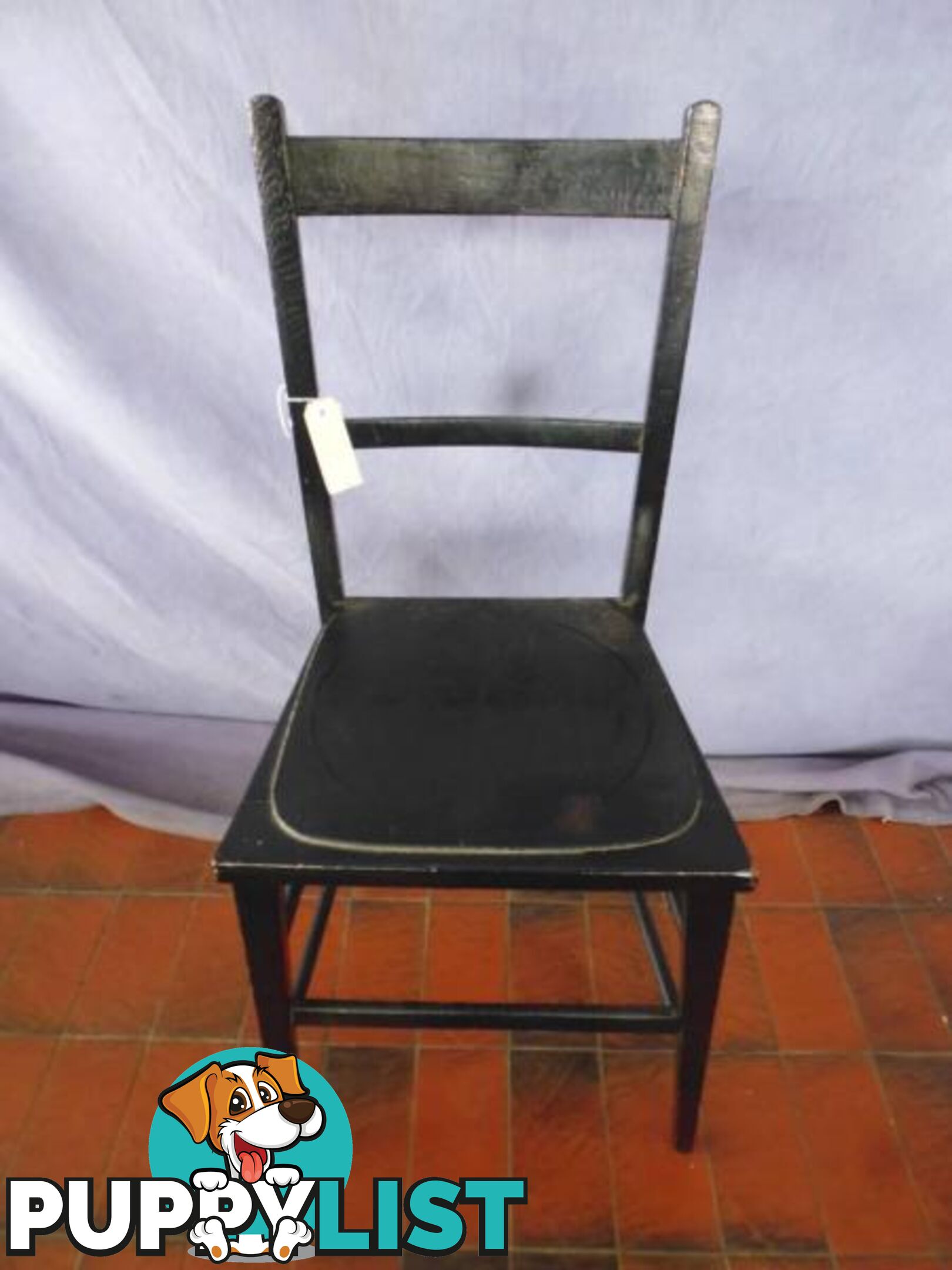 Chair, Black, Spindle Back, 359393