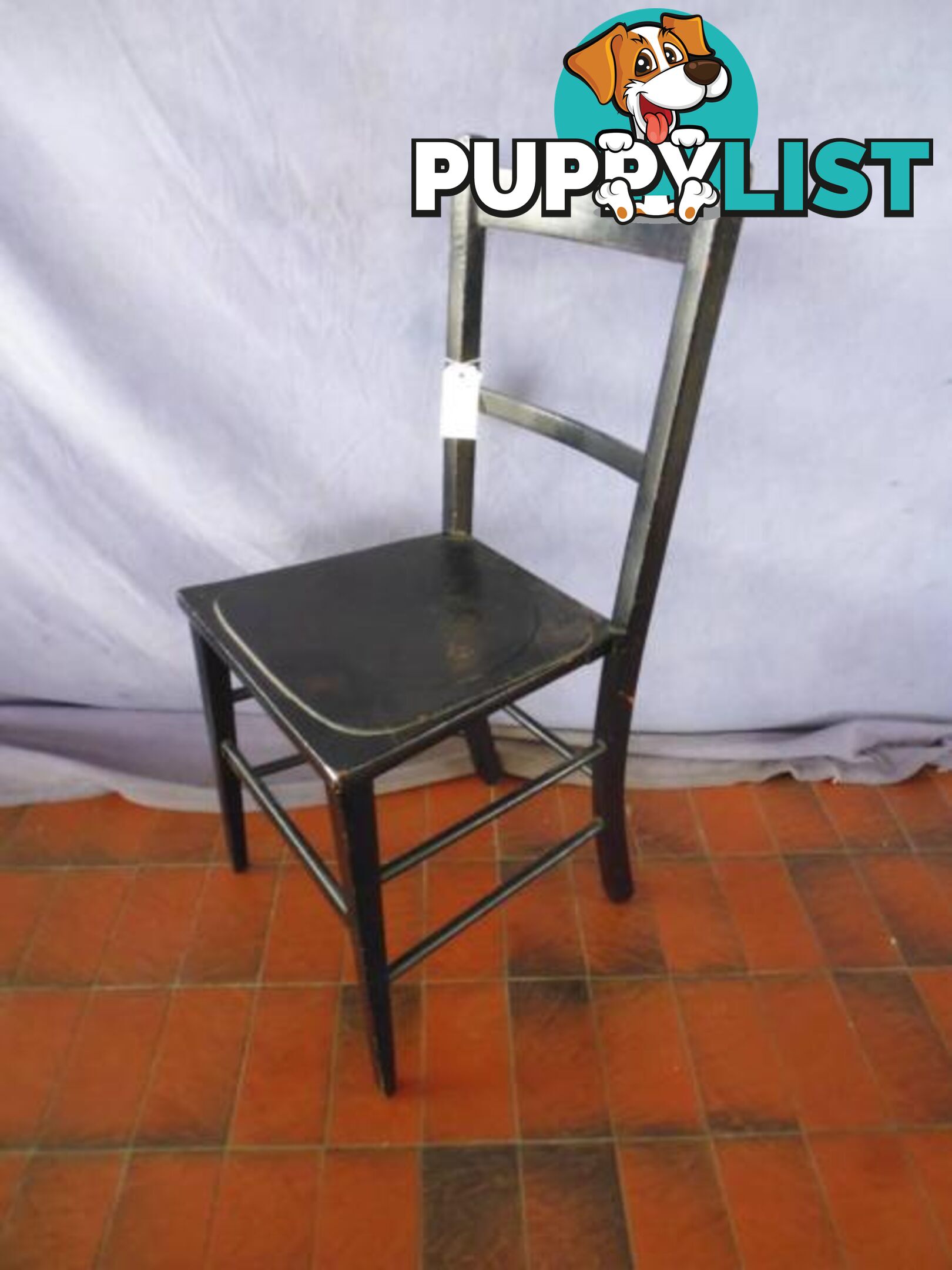 Chair, Black, Spindle Back, 359393