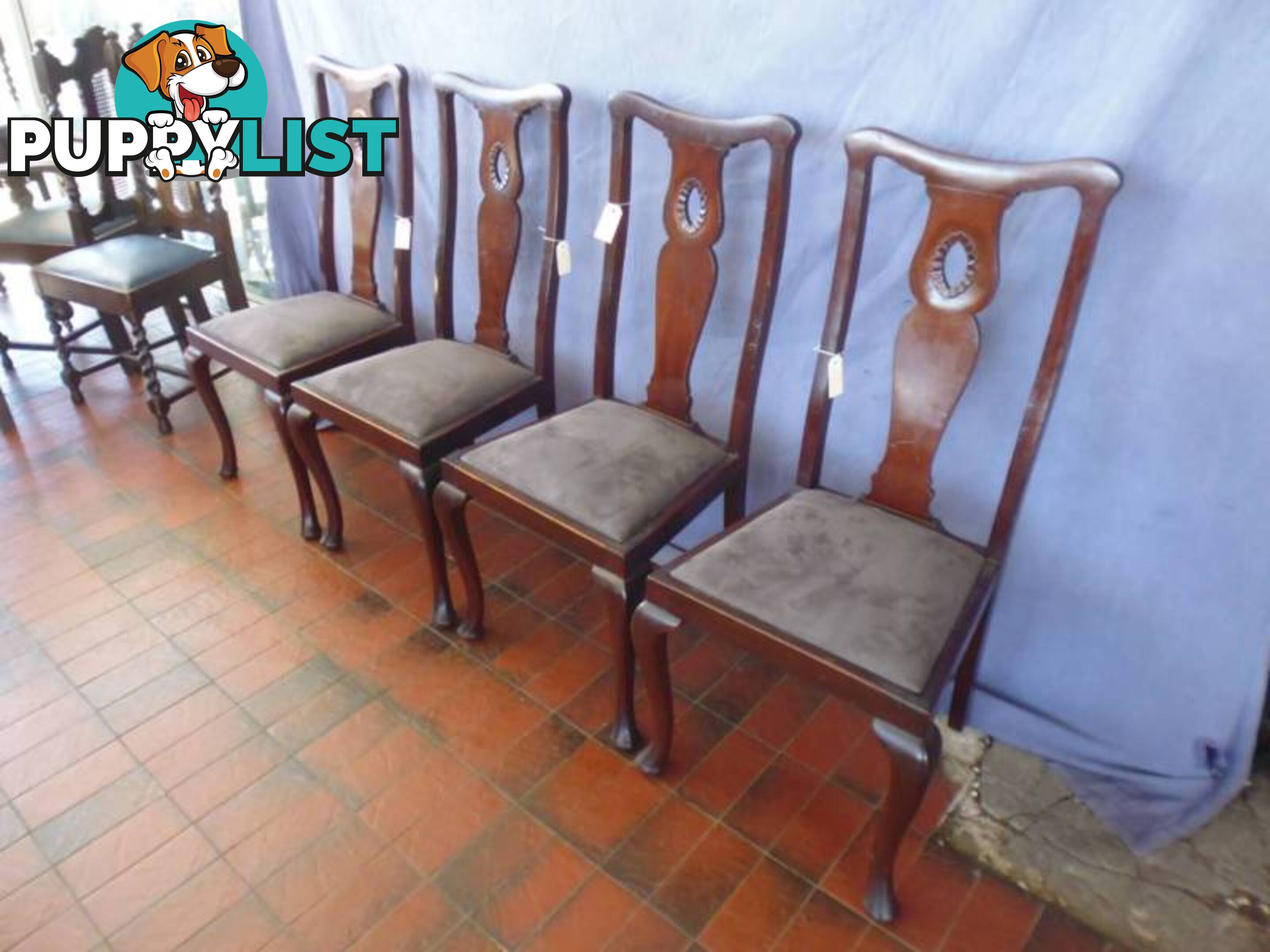 Chairs, 4, Cabriole Legs, 368757