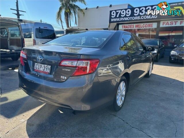 2012 TOYOTA CAMRY HYBRIDH AVV50R 4D SEDAN