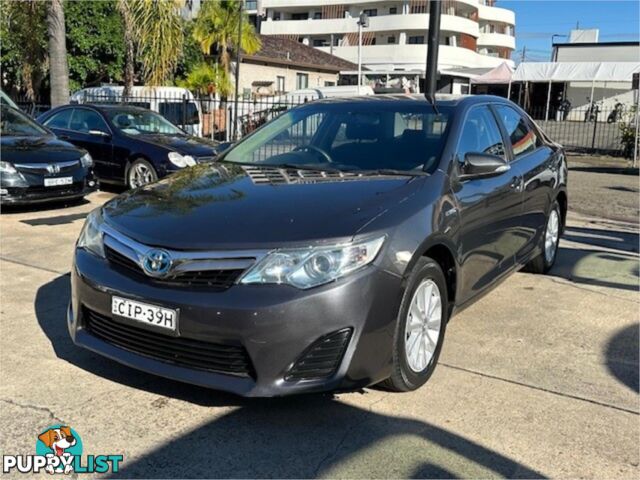 2012 TOYOTA CAMRY HYBRIDH AVV50R 4D SEDAN