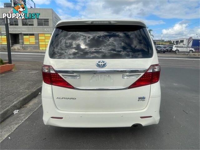 2011 TOYOTA ALPHARD SRCPACKAGE ATH20 5D WAGON