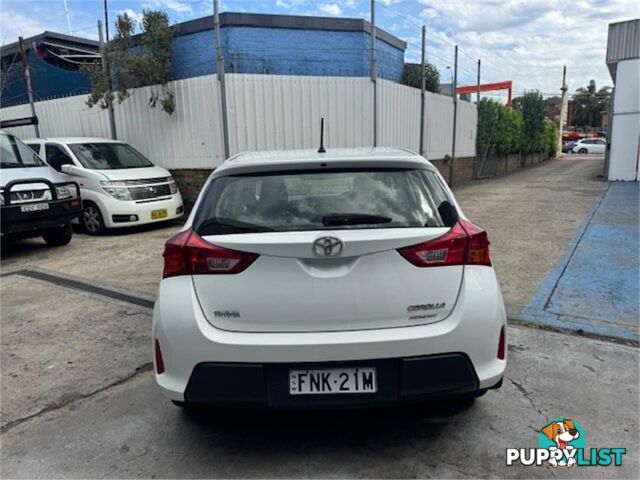 2012 TOYOTA COROLLA ASCENT ZRE182R 5D HATCHBACK