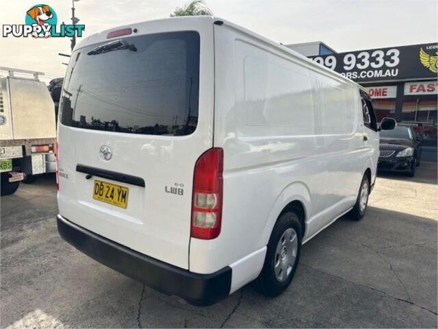 2009 TOYOTA HIACE LWB TRH201RMY07UPGRADE 4D VAN