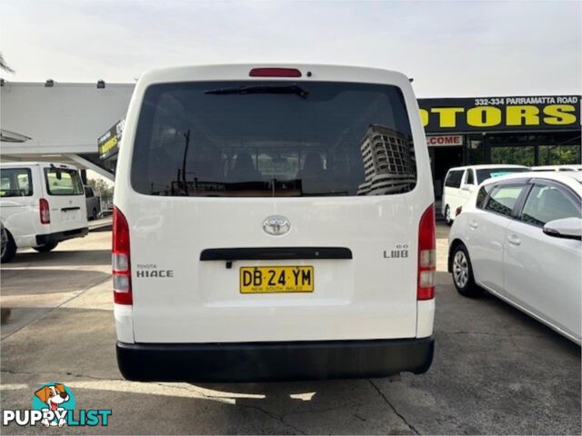 2009 TOYOTA HIACE LWB TRH201RMY07UPGRADE 4D VAN