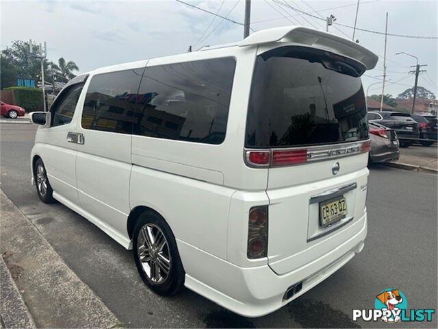 2005 NISSAN ELGRAND RIDERS E51 5D WAGON