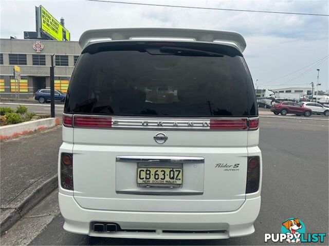 2005 NISSAN ELGRAND RIDERS E51 5D WAGON