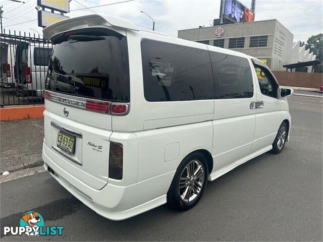 2005 NISSAN ELGRAND RIDERS E51 5D WAGON