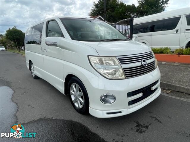 2007 NISSAN ELGRAND HIGHWAYSTAR E51 5D WAGON