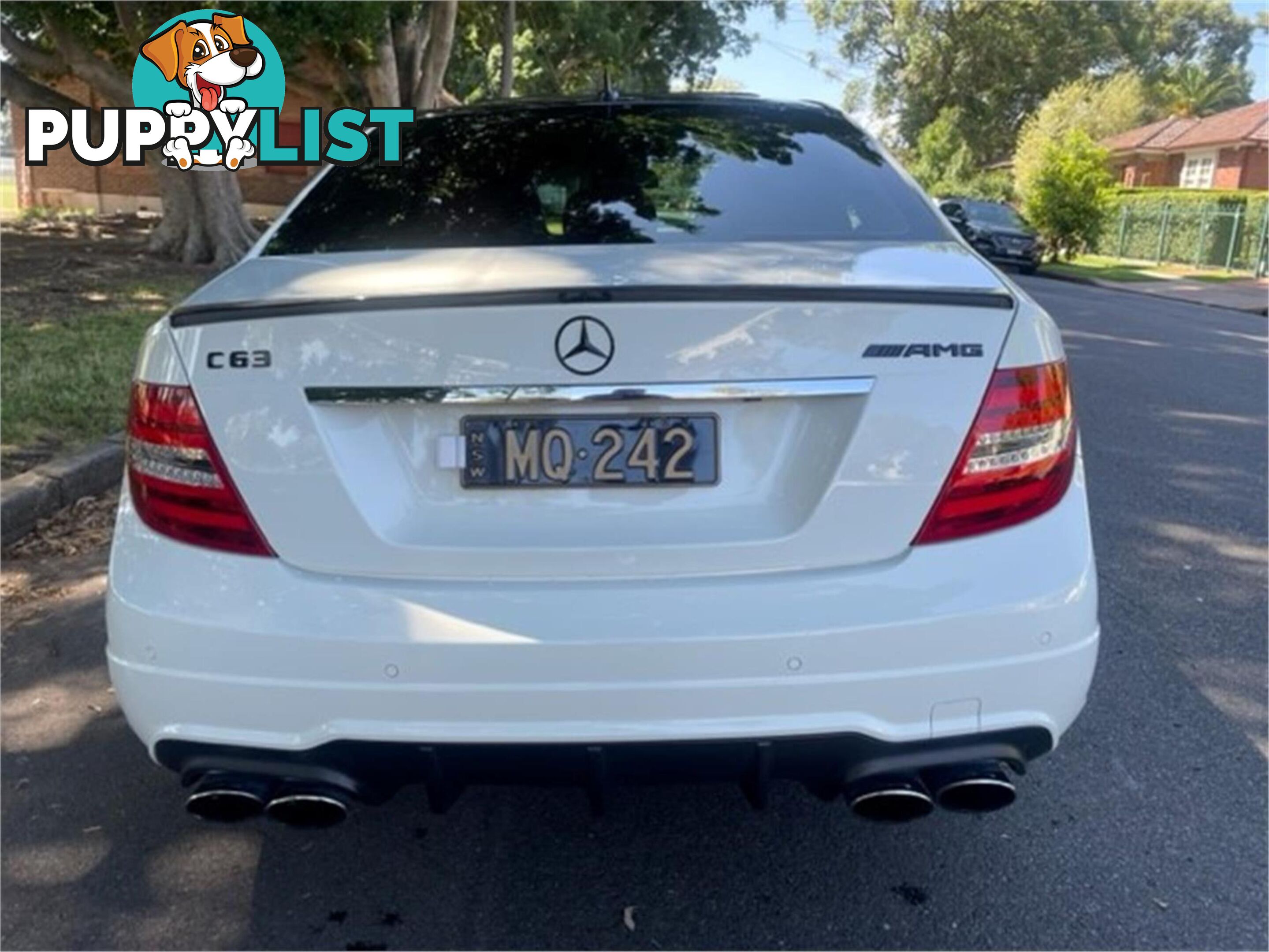 2012 MERCEDES-BENZ C63 AMG W204MY12 4D SEDAN