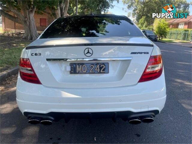 2012 MERCEDES-BENZ C63 AMG W204MY12 4D SEDAN