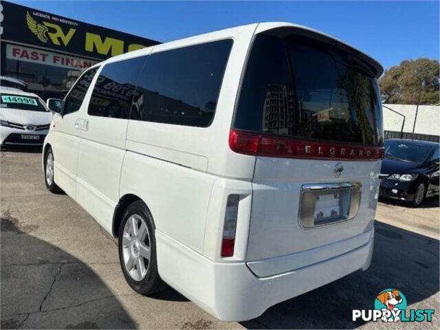 2003 NISSAN ELGRAND HIGHWAYSTAR E51 5D WAGON