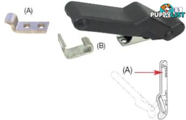 Cam Action Latches Concealed (A)