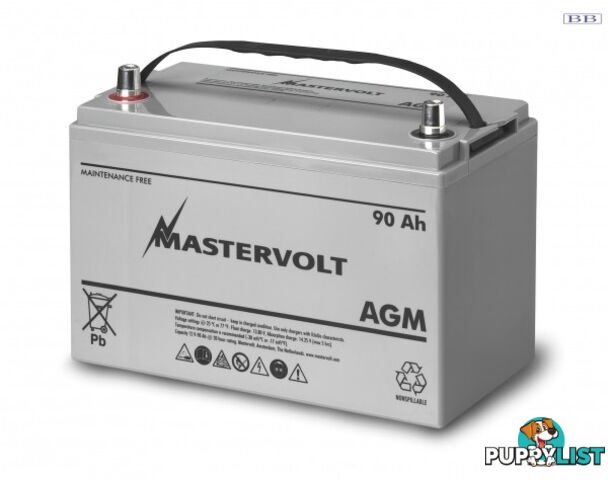 Marine Batteries Mastervolt AGM std 12v 90Ah battery