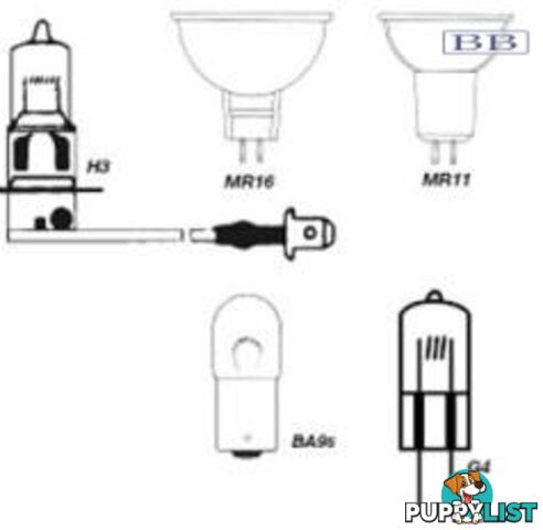 Quartz Halogen Bulb 12V 20w