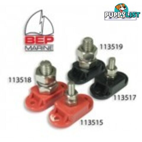 Insulated Power Stud 6mm Red