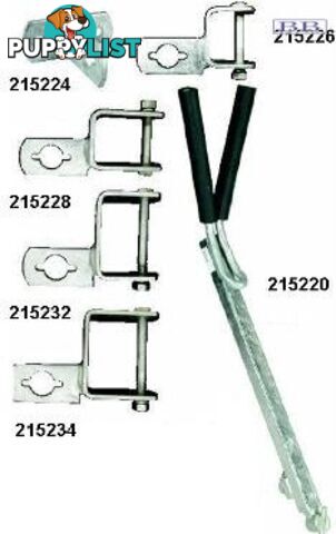 Trailer Fitting Clamp On - 75x38