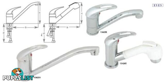 Capri Long swivel faucet