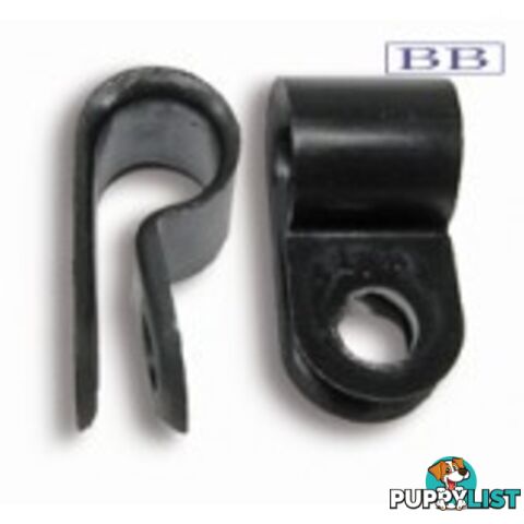 8mm Cable 'P' Clamp (25 Pack)