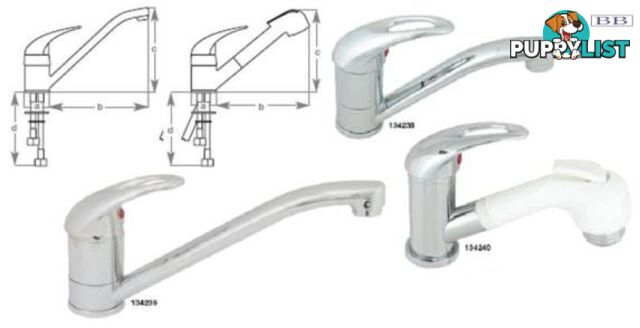 Capri Short swivel faucet