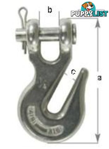 Stainless steel Clevis Grab Hook for 10mm chain