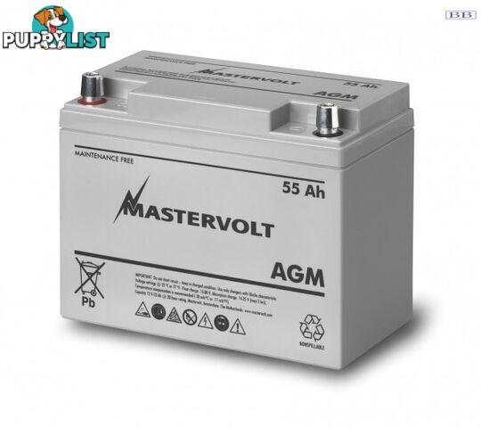 Marine Batteries Mastervolt AGM std 12v 55Ah battery