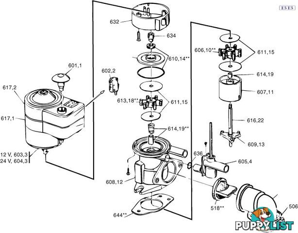 Toilet Service Kit suit RM69 old Brydon electric MK1