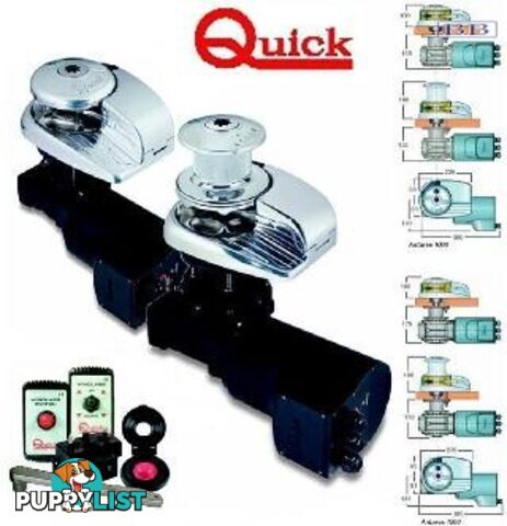 QUICK anchor Winches Vertical Winch -Antares 1500D (50-110mm deck)