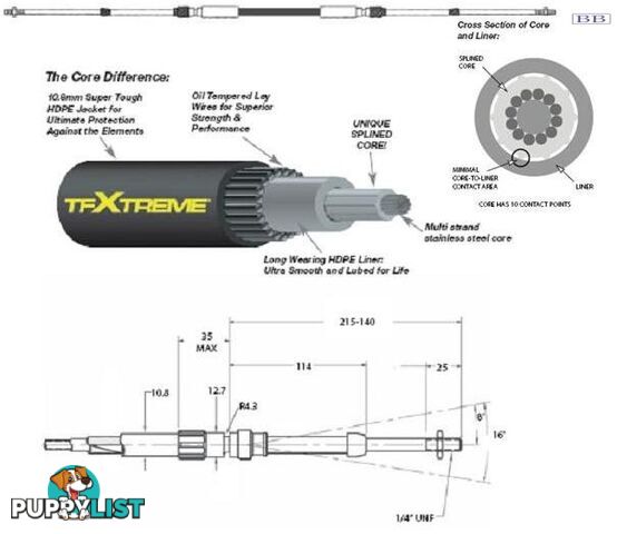 CC693 TFXTREME Control Cable 4.25m