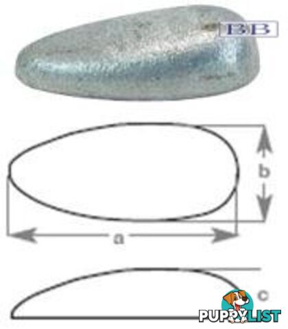 Tear Drop Anode 1.0kg