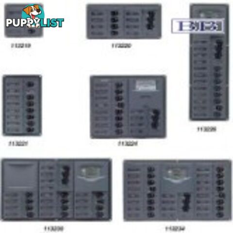 AC Horizontal 8 Breaker Panel with Digital Meter