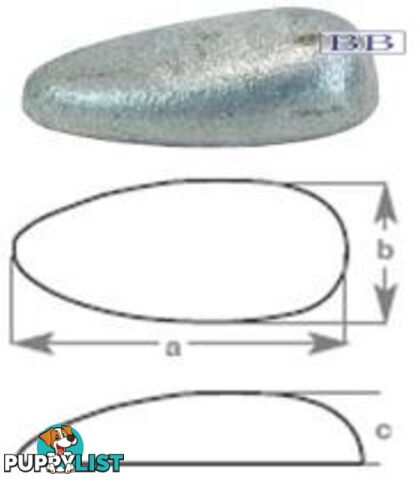 Tear Drop Anode 1.65kg