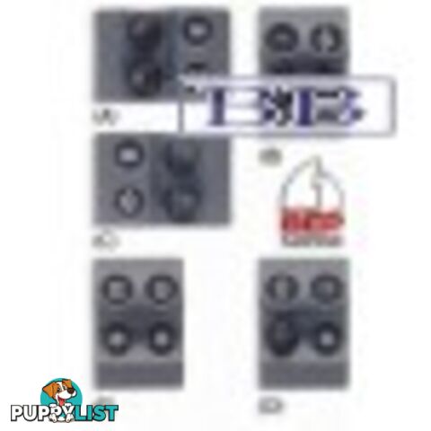 1x2 Way & 1x3 Way Switch Panel, Black