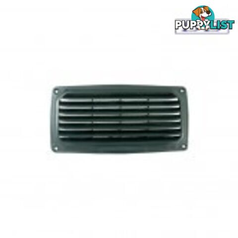 Rectangular Louvre Vent Black