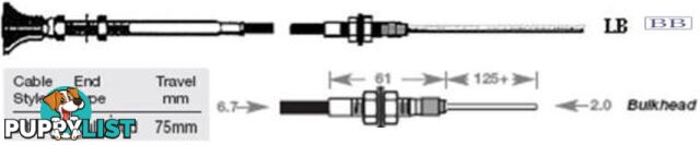 33LB Control Cable - 2.75m