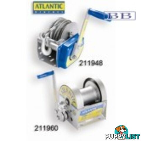 Atlantic Brake Winch 10:1 with 7.5m x 6mm Cable