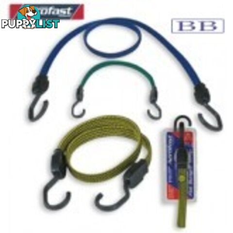 Flat Bungee Strap Blue 600mm